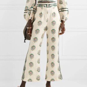 Zimmermann Verity Floral Linen Pants 0 Small